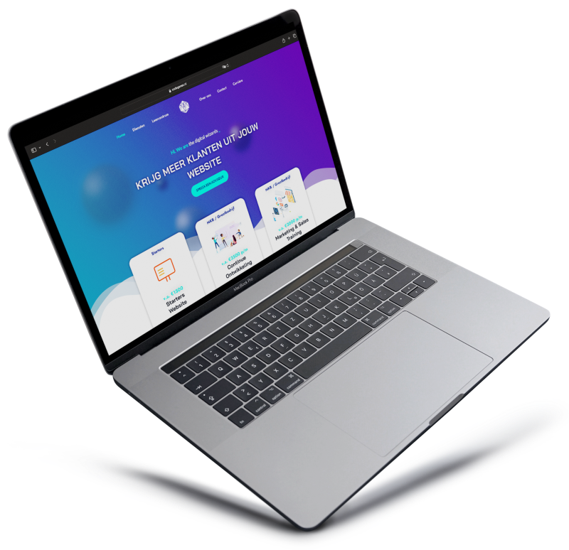 macbook mockup website laten maken eindhoven